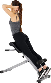 Hyperextension Roman Chair w/Back Extension, Home Gym Sit Up Bench for Glute & Ab Workouts, Optional Adjustment Incline & Multi-Function Heavy-Duty Exercise Equipment